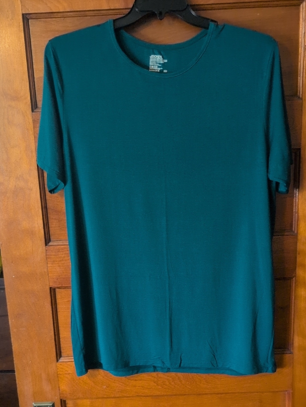Jockey Teal Crew Neck Tee